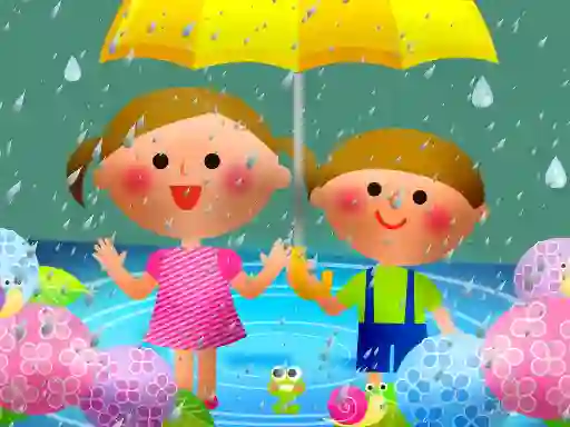 Jwèt Kids Rainy Day Puzzle sou entènèt