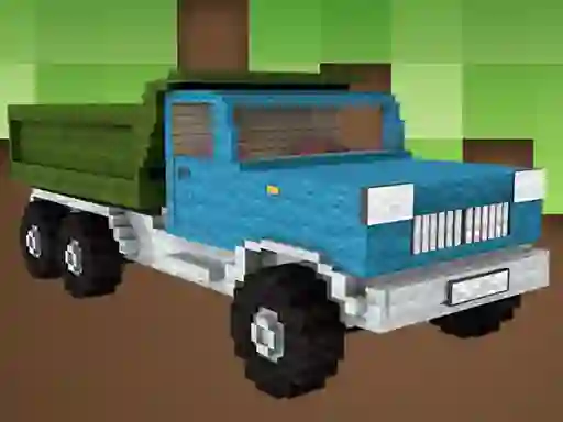 Jwèt Minecraft Truck Jigsaw sou entènèt
