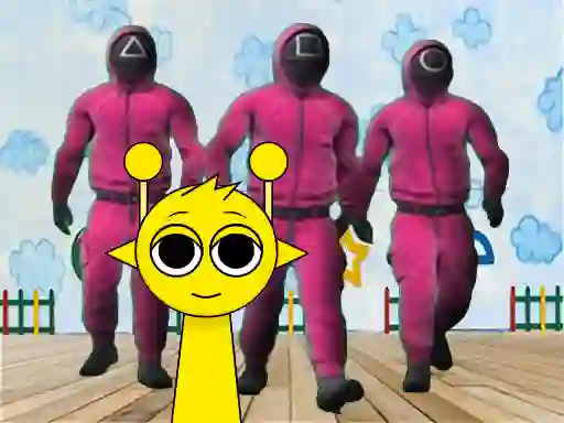 Jwèt Sprunki in Squid Game Chamber sou entènèt
