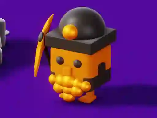 Jwèt Crossy Miner sou entènèt