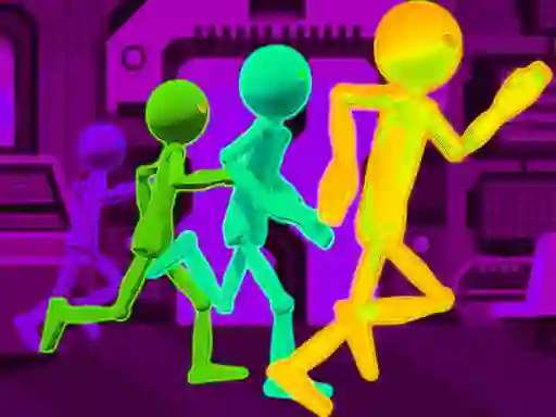 Jwèt Stickman Escape Parkour sou entènèt