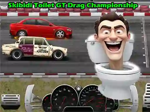Jwèt Skibidi Toilet GT Drag Championship sou entènèt