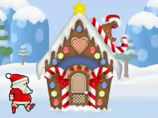 Jwèt Santa Christmas Run sou entènèt