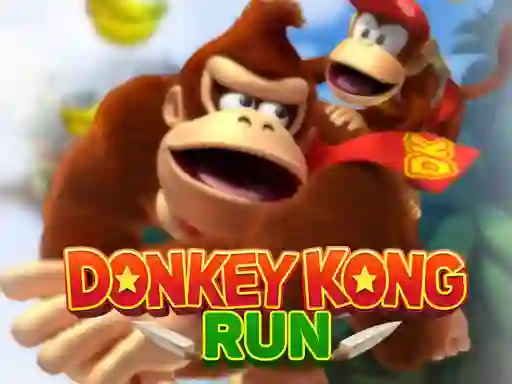 Jwèt Donkey Kong Run sou entènèt