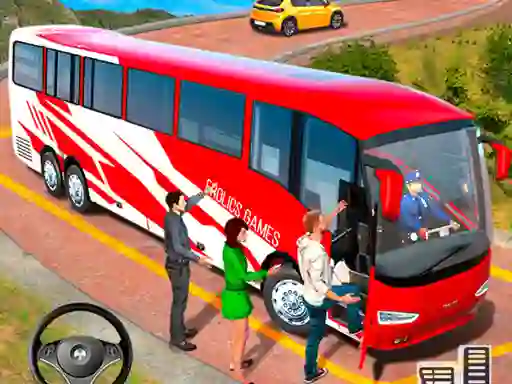 Jwèt Modern Bus Simulator New Parking Games sou entènèt