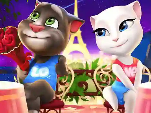 Jwèt Talking Tom and Angela Coloring sou entènèt
