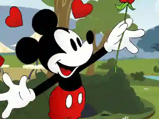 Jwèt Mickey Mouse Slide sou entènèt