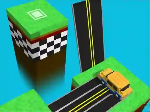 Jwèt Blocky Taxy ZigZag sou entènèt