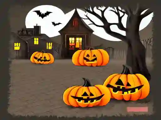 Jwèt Haunted Halloween Hidden Object sou entènèt
