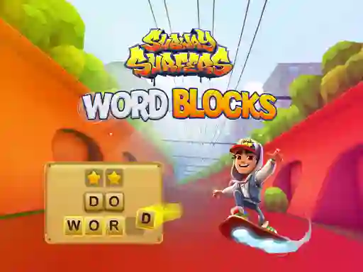 Jwèt Subway Surfers Word Blocks sou entènèt