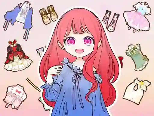 Jwèt Dress Up Sweet Doll sou entènèt