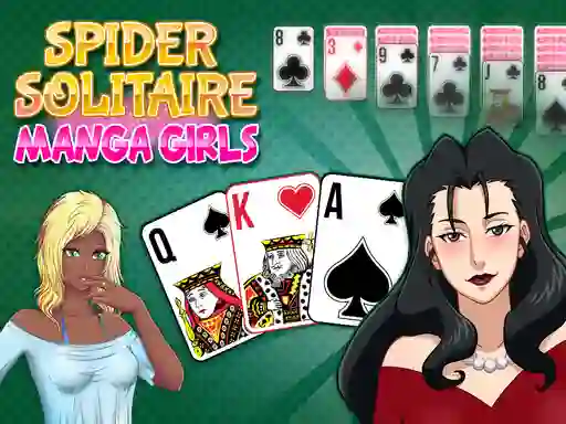 Jwèt Spider Solitaire Manga Girls sou entènèt