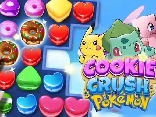 Jwèt Cookie Crush Pokemon sou entènèt