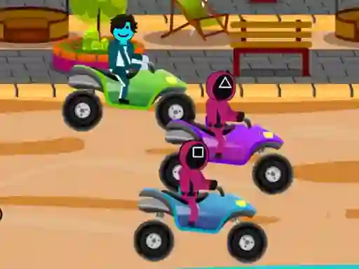 Jwèt Squid Gamer Buggy Raging sou entènèt