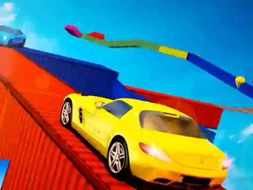 Jwèt Mega Ramps stunt cars 3d sou entènèt