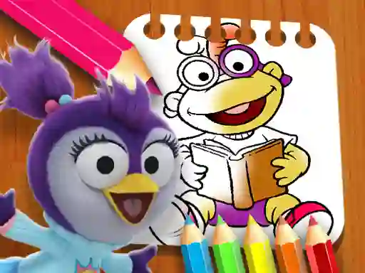 Jwèt Muppet Babies Coloring Book sou entènèt