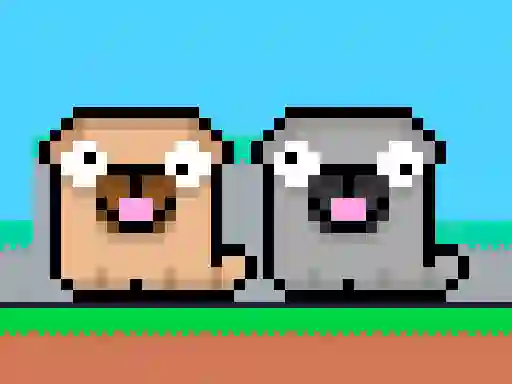 Jwèt Friends Pug sou entènèt