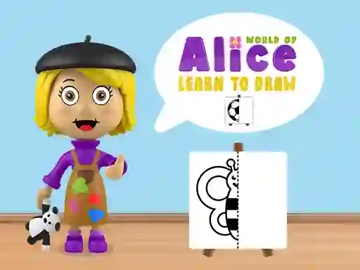 Jwèt World of Alice Learn to Draw sou entènèt