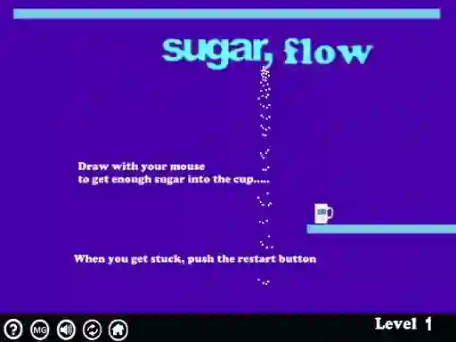 Jwèt Sugar flow sou entènèt