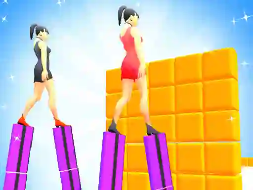 Jwèt Heels Run Race - Stack Rider sou entènèt