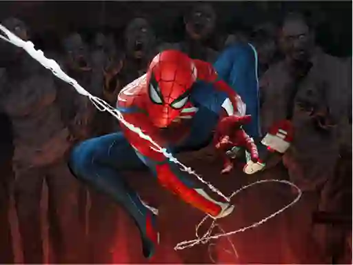 Jwèt Spiderman Vs Zombie sou entènèt