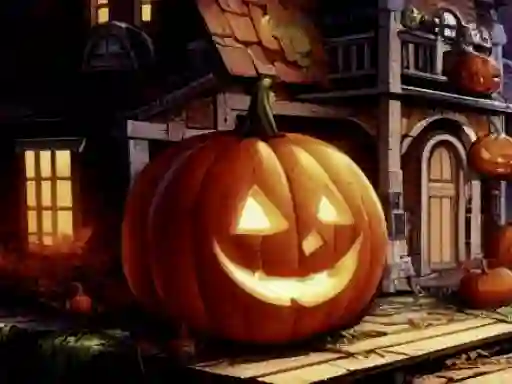 Jwèt Halloweem Pumpkin Adventure sou entènèt
