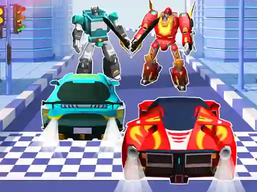 Jwèt Car Robot Transform Fight sou entènèt