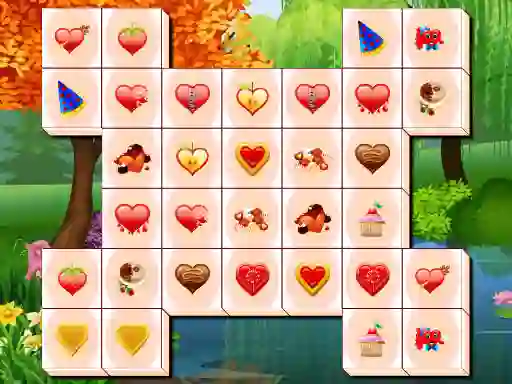 Jwèt Valentines Day Mahjong sou entènèt