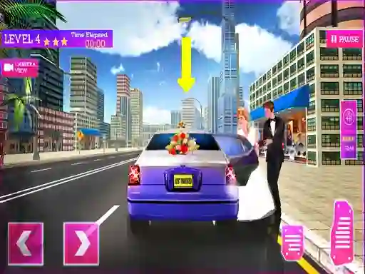 Jwèt Wedding City Car Driving Service sou entènèt