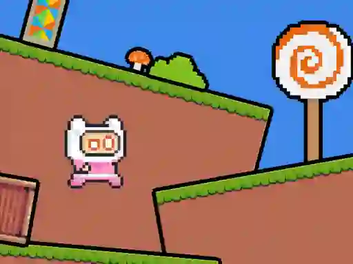 Jwèt Pink Rush Speedrun Platformer sou entènèt