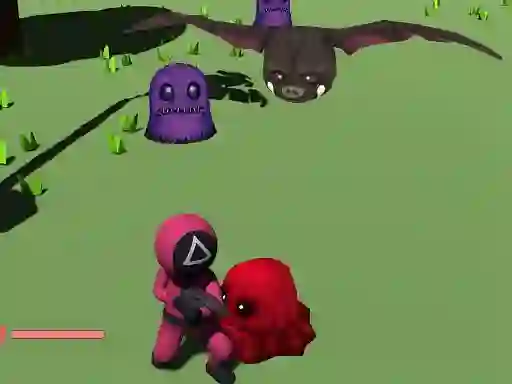 Jwèt Squid Warrior Adventure sou entènèt