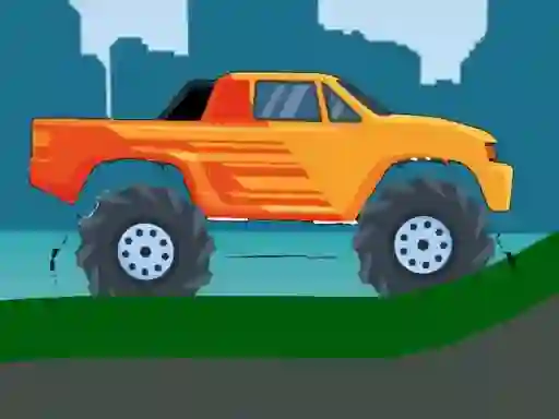 Jwèt Monster Truck Hill Driving 2D sou entènèt