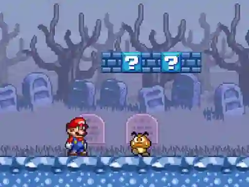 Jwèt Super Mario Bros Star Scramble 2 Ghost island sou entènèt