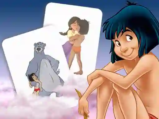 Jwèt Mowgli Memory card Match sou entènèt