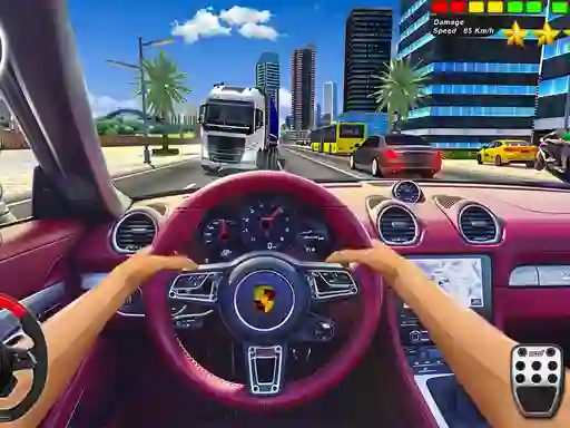 Jwèt City Traffic Racer: Extreme Driving Simulator sou entènèt