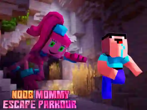 Jwèt Noob Mommy Escape Parkour sou entènèt