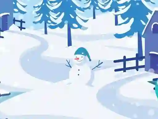 Jwèt Happy Snowman Hidden sou entènèt