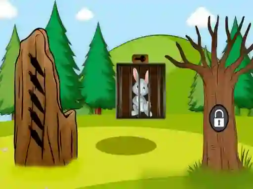 Jwèt Rabbit Kitten Escape sou entènèt