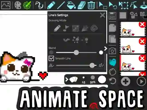 Jwèt Animate Space sou entènèt