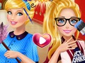 Jwèt Cinderella ak barbi rivalite  sou entènèt
