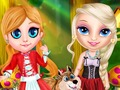 Jwèt Little Elsa Nan Wouj Hood  sou entènèt