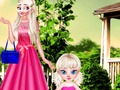 Jwèt Manman Elsa ak ti bebe Photoshoot  sou entènèt