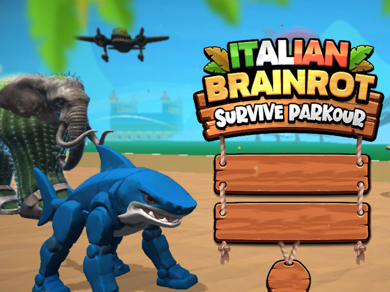 Jwèt Italyen Brainrot siviv parkour sou entènèt
