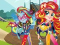 Jwèt Ti fi soti nan Equestria. Jwèt Zanmitay: Motocross  sou entènèt
