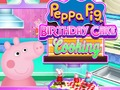 Jwèt Peppa kochon Anivèsè gato pou kwit manje  sou entènèt