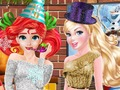 Jwèt Sou entènèt jwèt Princesses: New Year's Party  sou entènèt