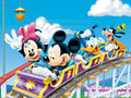 Jwèt Mickey nan rollercoaster - Mete blòk yo  sou entènèt