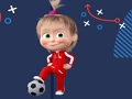 Jwèt Masha ak foutbòl la Bear  sou entènèt