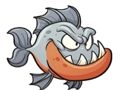 Jwèt Cute piranha tèt Jwèt kastèt  sou entènèt