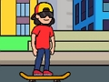 Jwèt Skateboard Wheelie sou entènèt